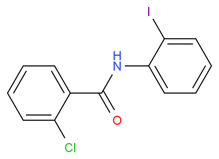 2-chloro-N-(2-iodophenyl)benzamide_分子结构_CAS_202207-02-1