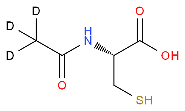 N-Acetyl-L-cysteine-d3 _分子结构_CAS_131685-11-5)