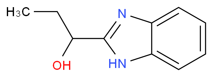 1-(1H-1,3-benzodiazol-2-yl)propan-1-ol_分子结构_CAS_4857-00-5