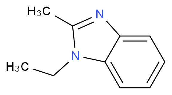 N-Ethyl-2-methylbenzimidazole_分子结构_CAS_5805-76-5)
