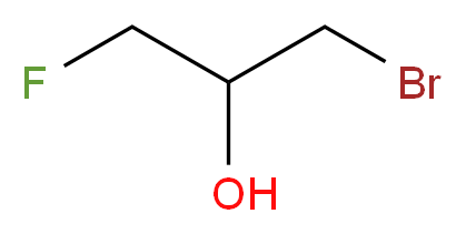 1-Bromo-3-fluoropropan-2-ol 98%_分子结构_CAS_2107-08-6)
