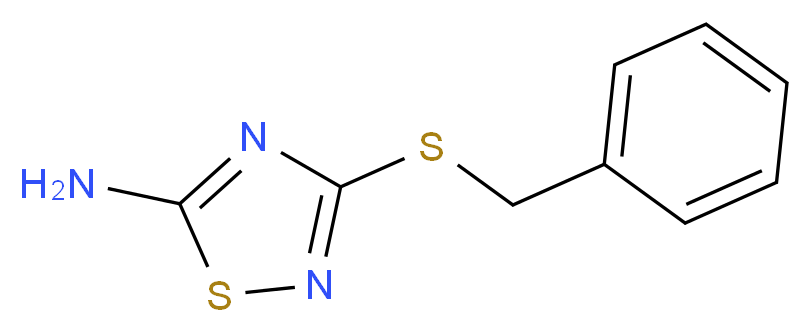 3-(benzylsulfanyl)-1,2,4-thiadiazol-5-amine_分子结构_CAS_83757-08-8