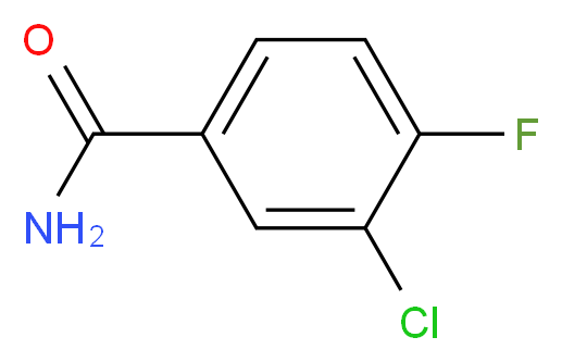 3-Chloro-4-fluorobenzamide_分子结构_CAS_701-43-9)