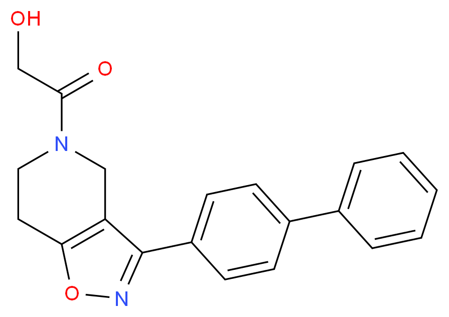 2-(3-biphenyl-4-yl-6,7-dihydroisoxazolo[4,5-c]pyridin-5(4H)-yl)-2-oxoethanol_分子结构_CAS_)