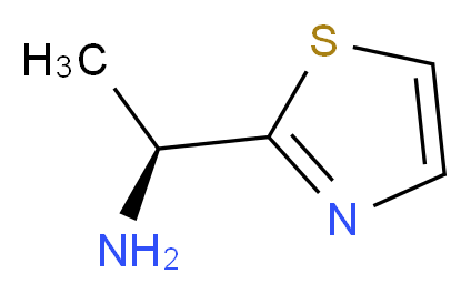 (1S)-1-(1,3-thiazol-2-yl)ethan-1-amine_分子结构_CAS_104863-49-2