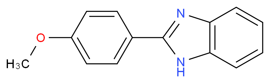 2-(4-methoxyphenyl)-1H-1,3-benzodiazole_分子结构_CAS_2620-81-7