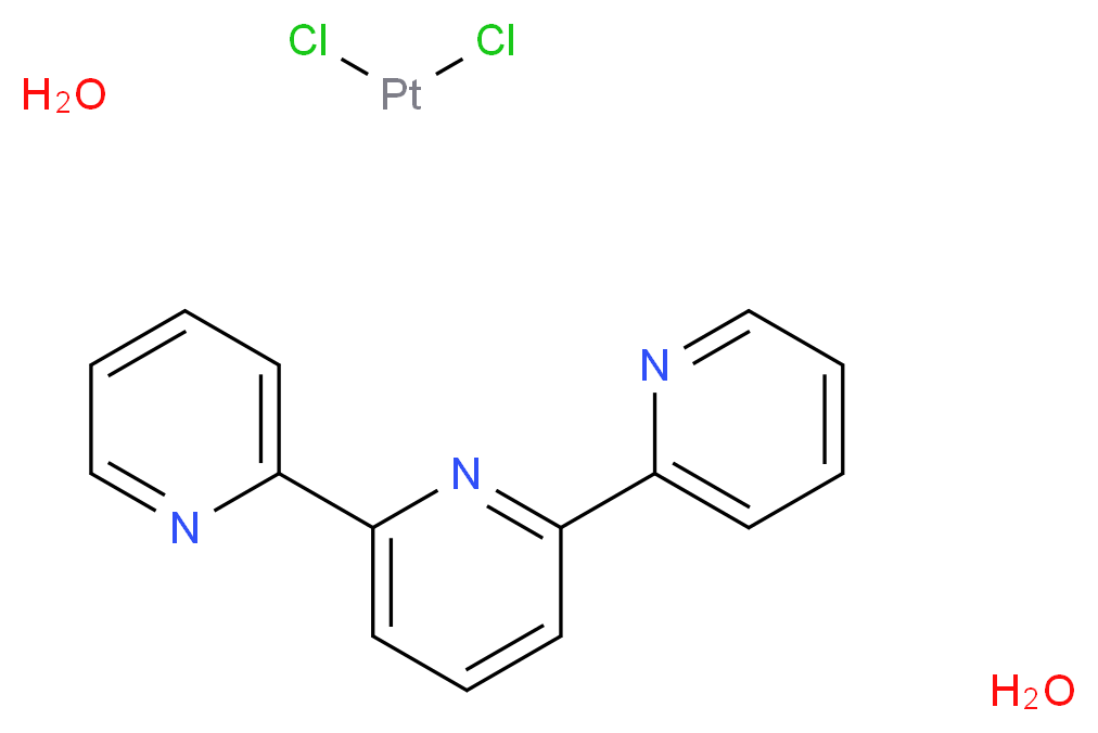 2,6-bis(pyridin-2-yl)pyridine dichloroplatinum dihydrate_分子结构_CAS_151120-25-1