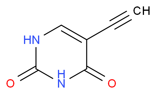 5-ethynyl-1,2,3,4-tetrahydropyrimidine-2,4-dione_分子结构_CAS_59989-18-3