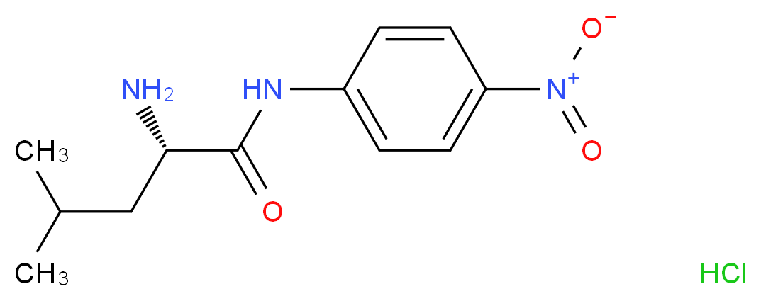 (2S)-2-amino-4-methyl-N-(4-nitrophenyl)pentanamide hydrochloride_分子结构_CAS_16010-98-3