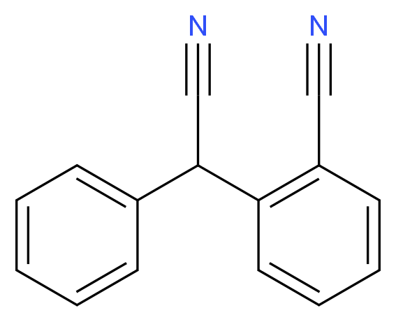 2-[cyano(phenyl)methyl]benzonitrile_分子结构_CAS_)