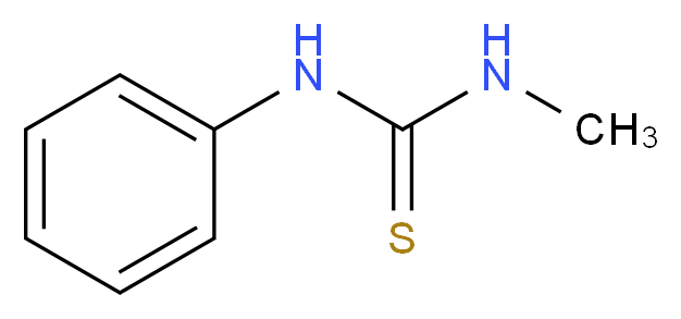 1-Methyl-3-phenyl-2-thiourea_分子结构_CAS_2724-69-8)