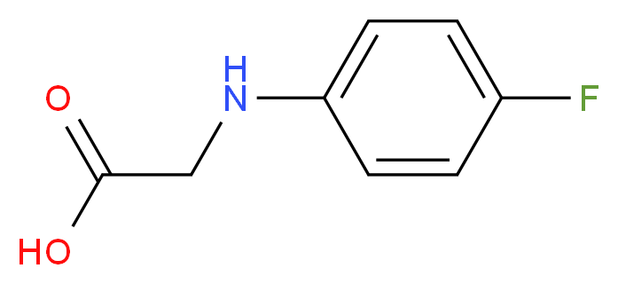 2-[(4-fluorophenyl)amino]acetic acid_分子结构_CAS_351-95-1