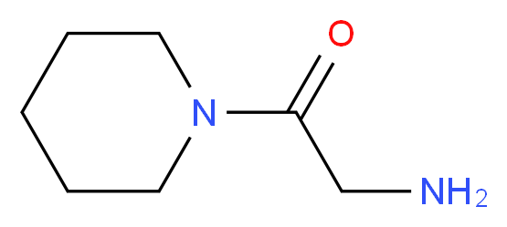 2-Amino-1-piperidin-1-yl-ethanone_分子结构_CAS_5437-48-9)