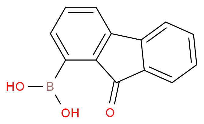 9-Fluorenone-1-boronic acid_分子结构_CAS_194470-10-5)