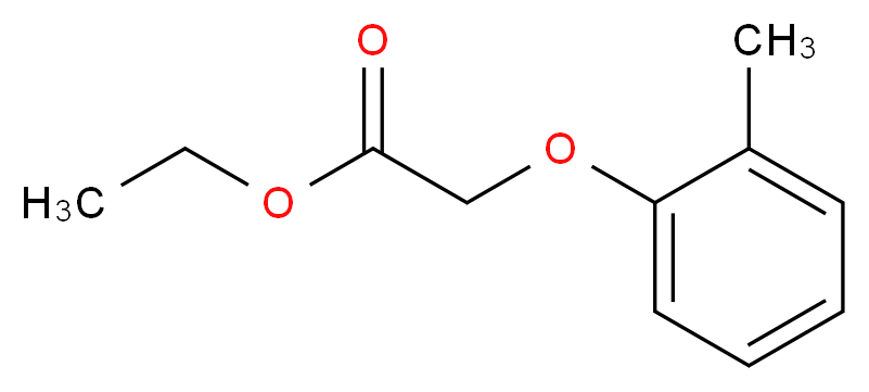 2-甲基苯氧基醋酸乙酯_分子结构_CAS_93917-68-1)