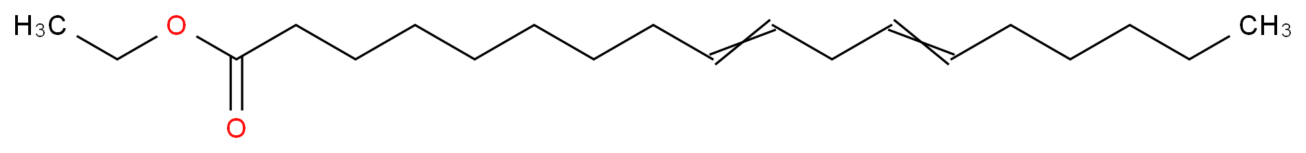 ethyl (9E,12E)-octadeca-9,12-dienoate_分子结构_CAS_544-35-4