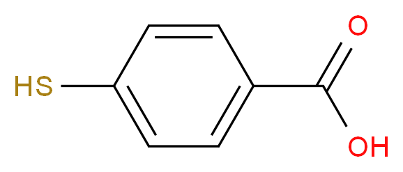 4-sulfanylbenzoic acid_分子结构_CAS_1074-36-8