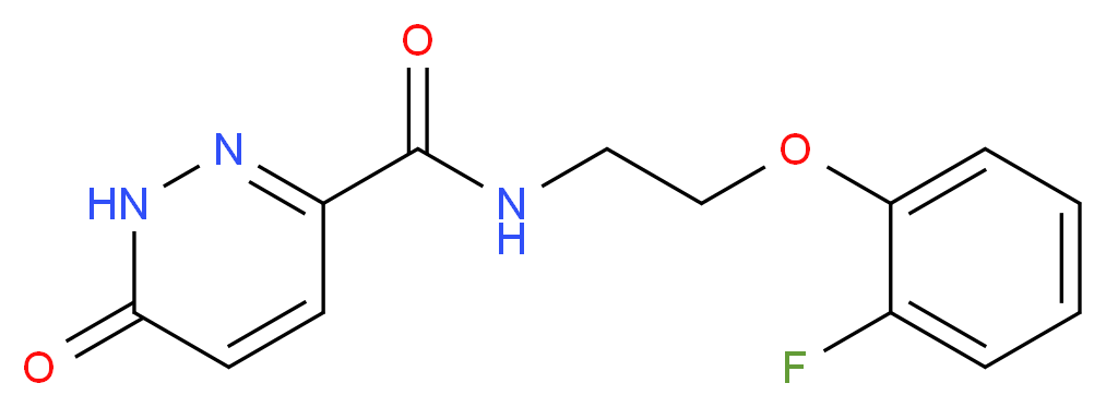 N-[2-(2-fluorophenoxy)ethyl]-6-oxo-1,6-dihydropyridazine-3-carboxamide_分子结构_CAS_)