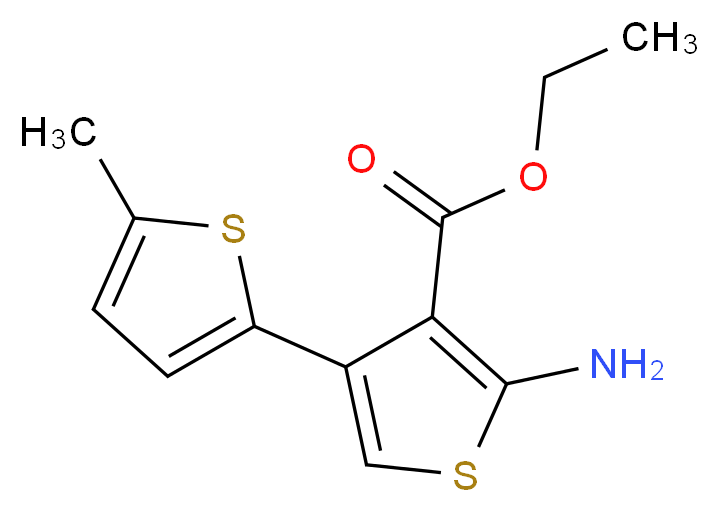 ethyl 5'-amino-5-methyl-2,3'-bithiophene-4'-carboxylate_分子结构_CAS_)