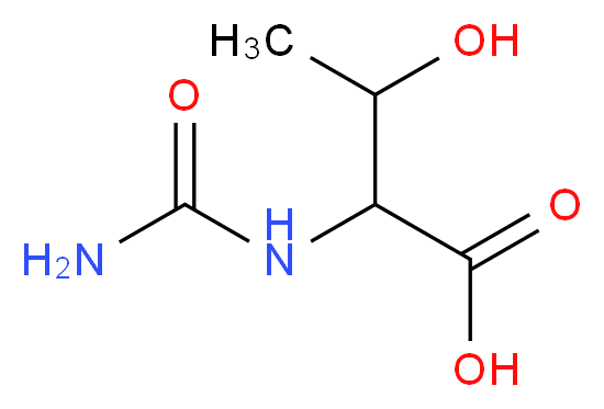 2-(carbamoylamino)-3-hydroxybutanoic acid_分子结构_CAS_122331-32-2