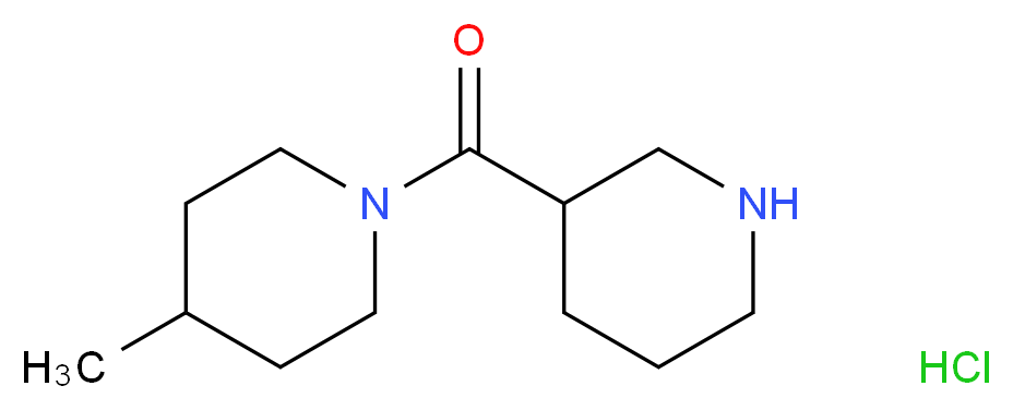 (4-methylpiperidino)(3-piperidinyl)methanone hydrochloride_分子结构_CAS_845885-84-9)