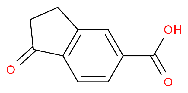 1-oxo-2,3-dihydro-1H-indene-5-carboxylic acid_分子结构_CAS_3470-45-9