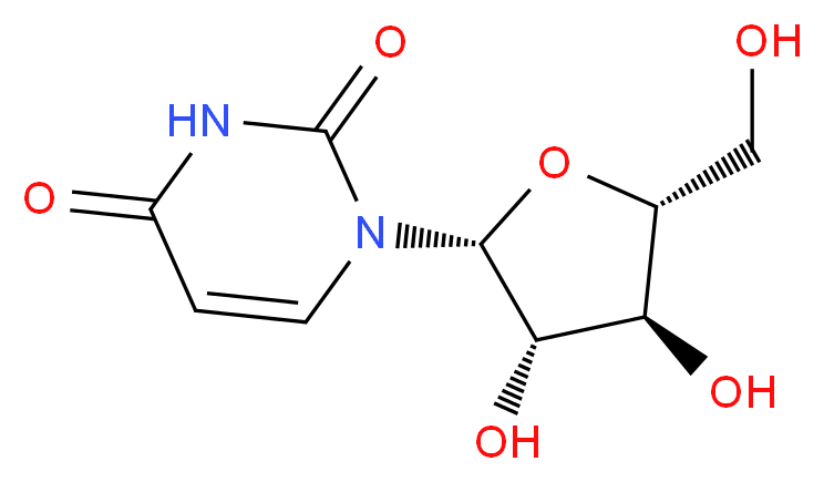 Uracil 1-β-D-arabinofuranoside_分子结构_CAS_3083-77-0)