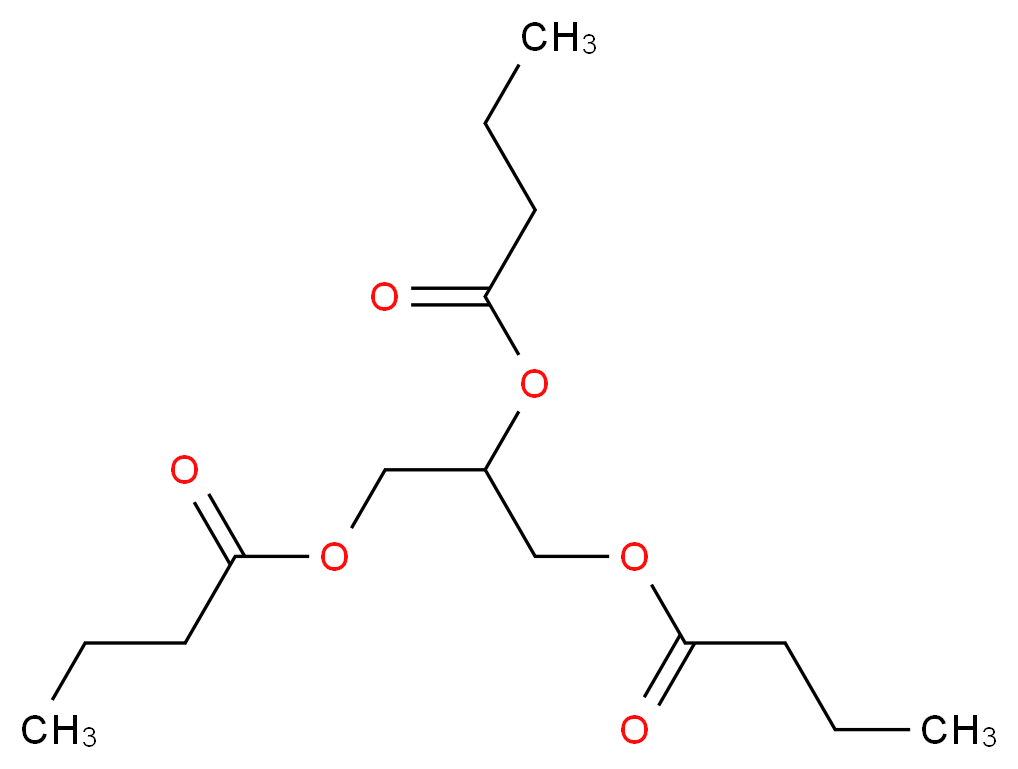 1,3-bis(butanoyloxy)propan-2-yl butanoate_分子结构_CAS_60-01-5