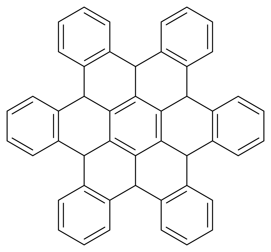 Hexabenzocoronene_分子结构_CAS_1065-80-1)