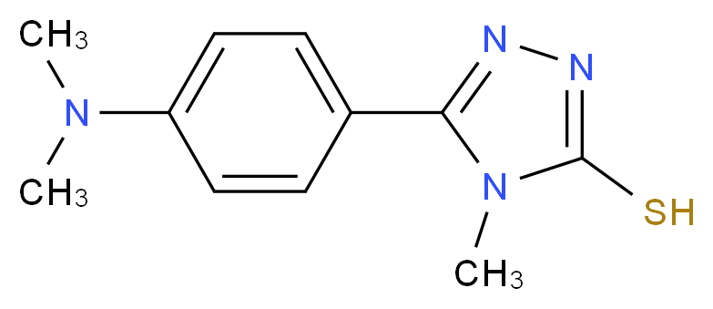 5-[4-(Dimethylamino)phenyl]-4-methyl-4H-1,2,4-triazole-3-thiol_分子结构_CAS_)