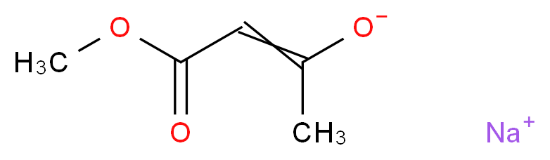 sodium 4-methoxy-4-oxobut-2-en-2-olate_分子结构_CAS_34284-28-1