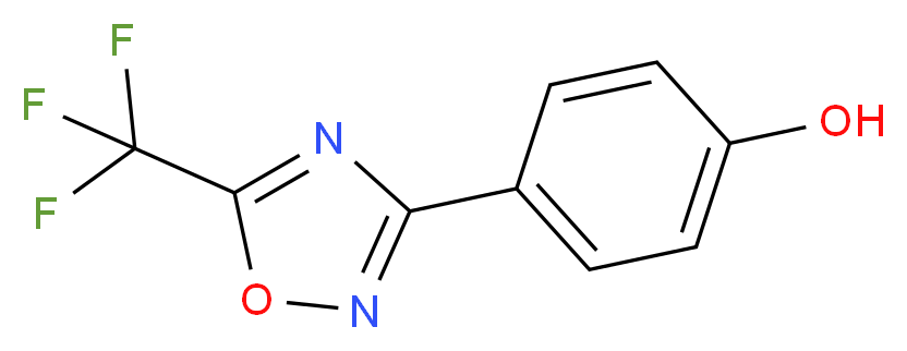 4-[5-(Trifluoromethyl)-1,2,4-oxadiazol-3-yl]phenol_分子结构_CAS_118828-15-2)