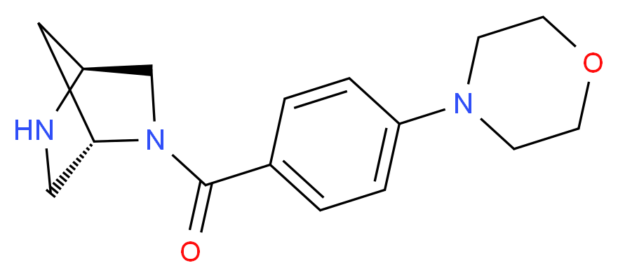 (1S*,4S*)-2-[4-(4-morpholinyl)benzoyl]-2,5-diazabicyclo[2.2.1]heptane_分子结构_CAS_)