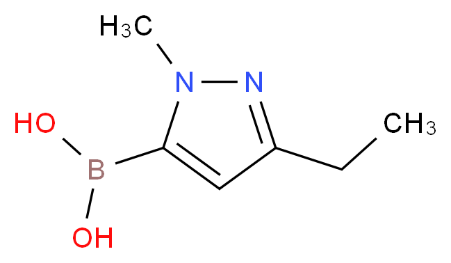 1-METHYL-3-ETHYL-1H-PYRAZOLE-5-BORONIC ACID_分子结构_CAS_)
