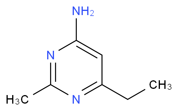 6-ethyl-2-methylpyrimidin-4-amine_分子结构_CAS_)