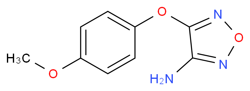 4-(4-Methoxyphenoxy)-1,2,5-oxadiazol-3-amine_分子结构_CAS_)