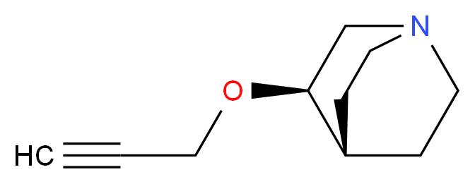 (3R)-3-(prop-2-yn-1-yloxy)-1-azabicyclo[2.2.2]octane_分子结构_CAS_147025-53-4