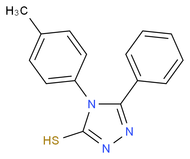 4-(4-methylphenyl)-5-phenyl-4H-1,2,4-triazole-3-thiol_分子结构_CAS_63314-58-9)