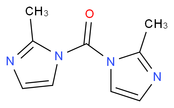 2-methyl-1-(2-methyl-1H-imidazole-1-carbonyl)-1H-imidazole_分子结构_CAS_13551-83-2