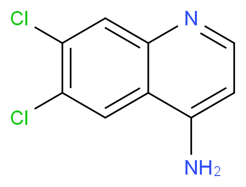 6,7-dichloroquinolin-4-amine_分子结构_CAS_948292-94-2
