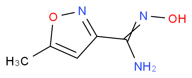 N'-hydroxy-5-methyl-1,2-oxazole-3-carboximidamide_分子结构_CAS_90585-88-9