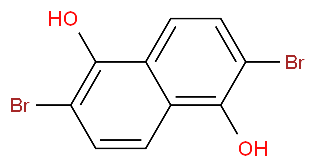 2,6-dibromoNaphthalene-1,5-diol_分子结构_CAS_84-59-3)