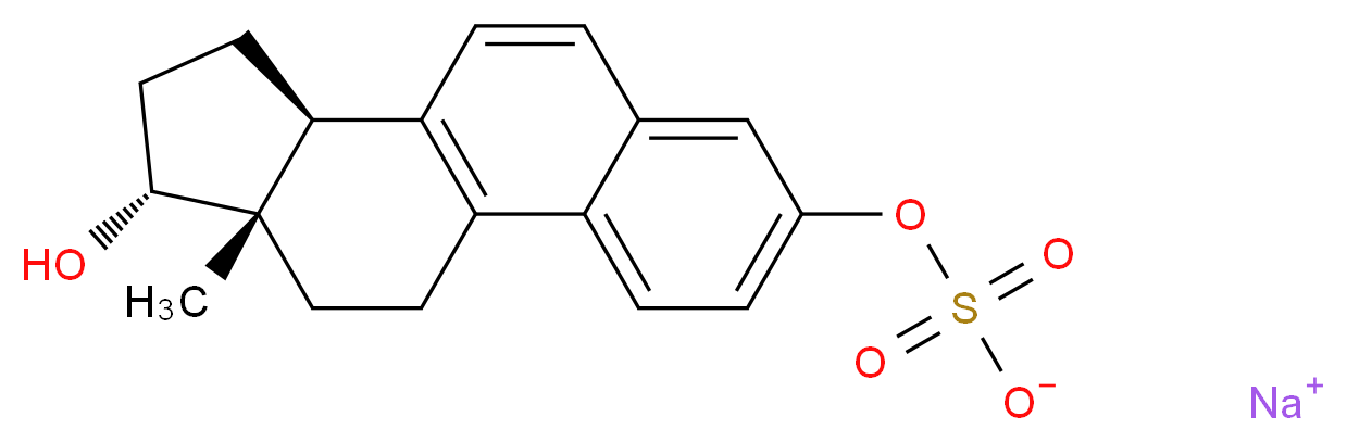 sodium (11S,14R,15S)-14-hydroxy-15-methyltetracyclo[8.7.0.0<sup>2</sup>,<sup>7</sup>.0<sup>1</sup><sup>1</sup>,<sup>1</sup><sup>5</sup>]heptadeca-1(10),2,4,6,8-pentaen-5-yl sulfate_分子结构_CAS_56086-66-9