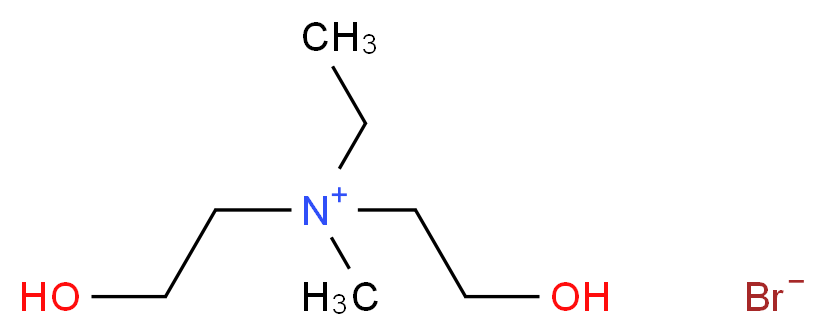 ethylbis(2-hydroxyethyl)methylazanium bromide_分子结构_CAS_70711-61-4
