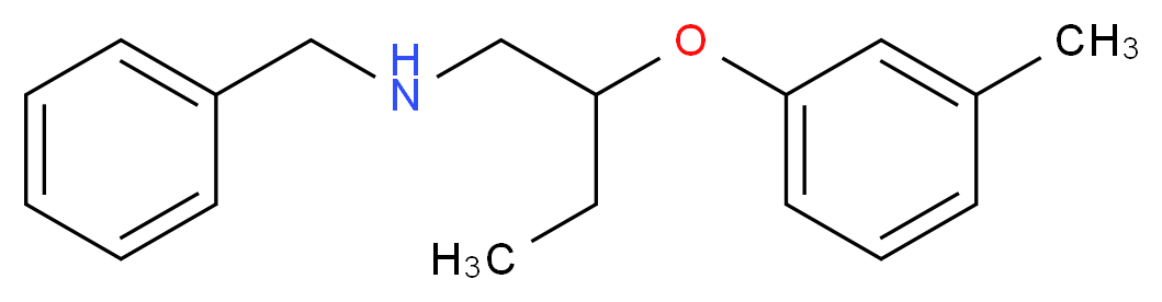 N-Benzyl-2-(3-methylphenoxy)-1-butanamine_分子结构_CAS_)