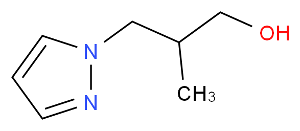 2-Methyl-3-(1H-pyrazol-1-yl)propan-1-ol_分子结构_CAS_1007517-75-0)