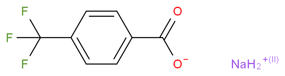 Sodium 4-(trifluoromethyl)benzoate_分子结构_CAS_25832-58-0)