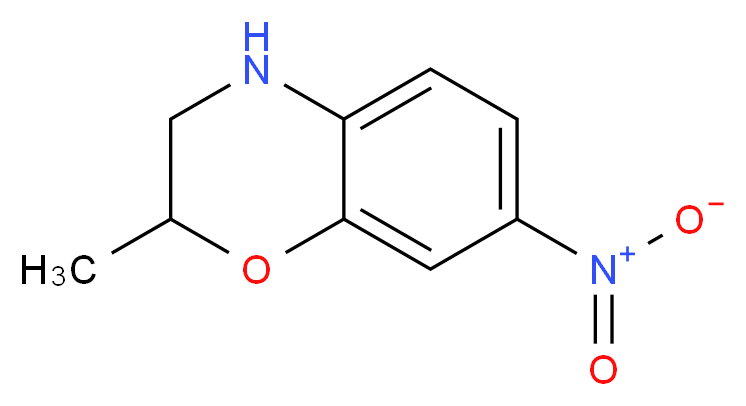 2-Methyl-7-nitro-3,4-dihydro-2H-1,4-benzoxazine_分子结构_CAS_941291-25-4)