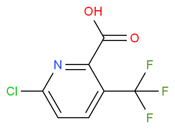 6-Chloro-3-(trifluoromethyl)pyridine-2-carboxylic acid_分子结构_CAS_796090-24-9)
