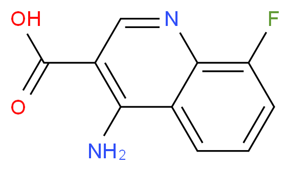 4-Amino-8-fluoroquinoline-3-carboxylic acid_分子结构_CAS_476683-65-5)